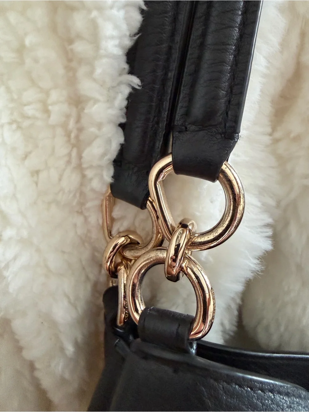 Coach Scout Black Pebbled Leather Hobo with Gold Accent Hardware